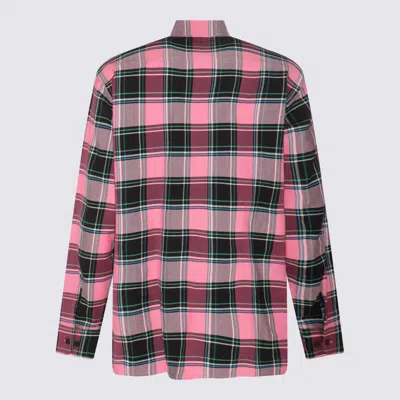 Givenchy Multicolour Pink Cotton And Virgin Wool Blend Check Shirt In Multi Pink