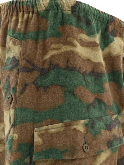 Givenchy Pantaloni Camouflage In Brown/khaki