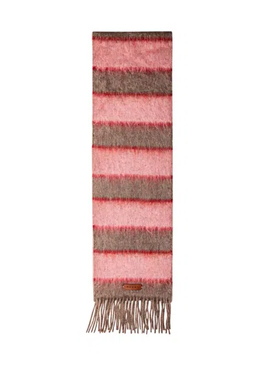 Shop Marni Wool Scarf In Pink