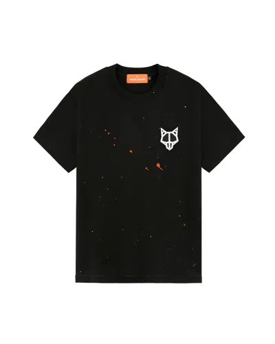 Naked Wolfe Man Wolfe T-shirt Black Paint Splatter
