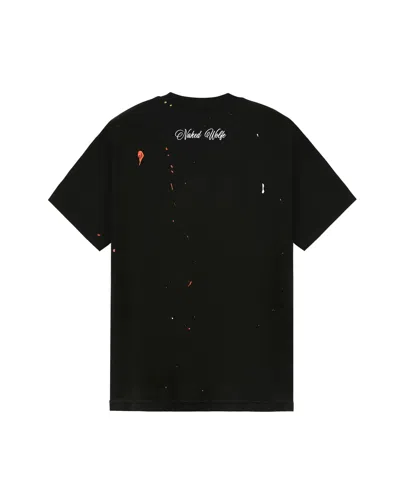 Naked Wolfe Man Wolfe T-shirt Black Paint Splatter