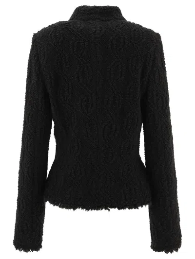 Shop Isabel Marant "loyana" Bouclé Blazer In Black