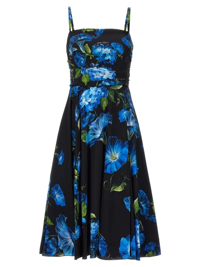 Shop Dolce & Gabbana 'fiore Campanule' Dress In Multicolor