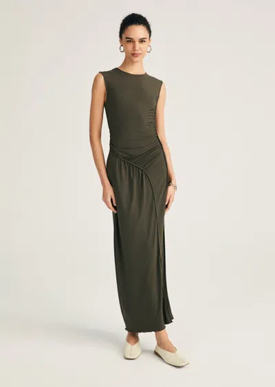 Shop Derek Lam Kimberly Ruched Midi Dress