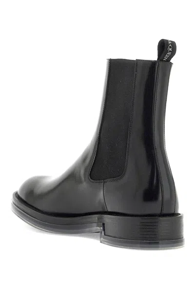 Shop Alexander Mcqueen Chelsea Float Ankle Boots