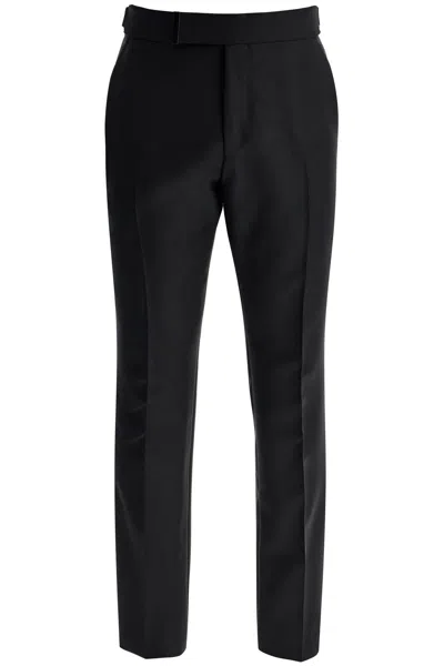 Shop Tom Ford Tailored Wool And Mohair Trousers