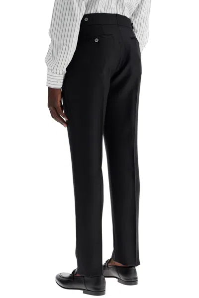 Shop Tom Ford Tailored Wool And Mohair Trousers