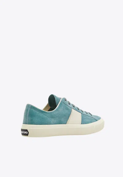 Tom Ford Cambridge Low Top Sneaker In Green