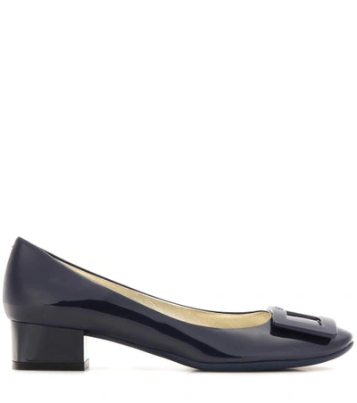 Shop Roger Vivier Belle De Nuit Patent Leather Pumps In Iedigo