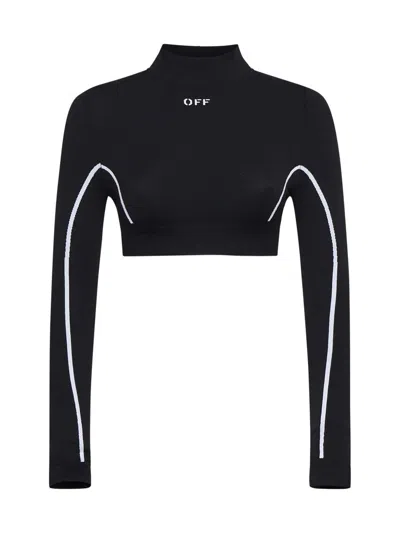 Shop Off-white Off White Top In Black