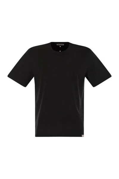 Shop Premiata Cotton Jersey T-shirt In Black