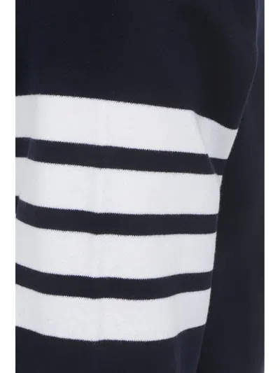 Shop Thom Browne Sweatshirts In Navy