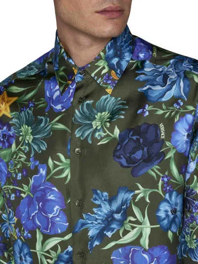 Shop Versace Shirts In Multicolour