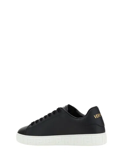 Shop Versace Sneakers In Black