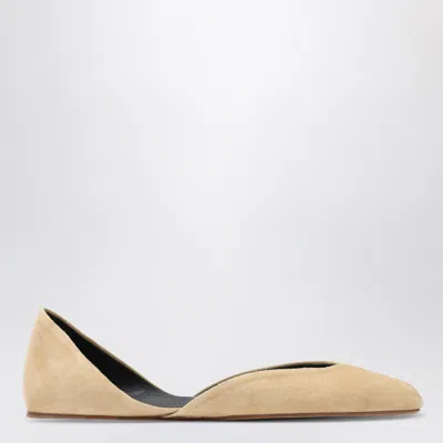 The Row Suede Gemma Ballet Flats