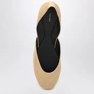 The Row Suede Gemma Ballet Flats