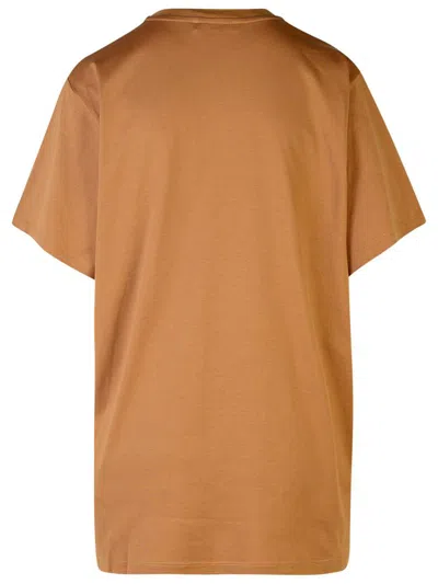 Shop Max Mara Brown Cotton T-shirt