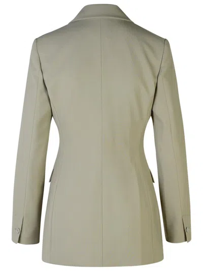 Moschino Jeans Grey Wool Blend Blazer In Grey