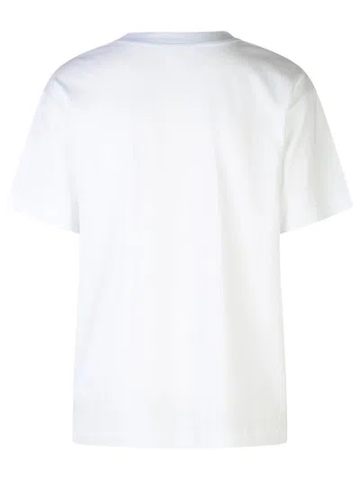 Shop Moschino Jeans White Cotton T-shirt