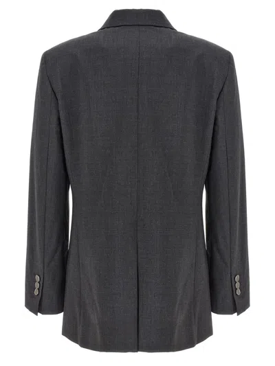 Shop Theory 'boxy' Blazer In Gray