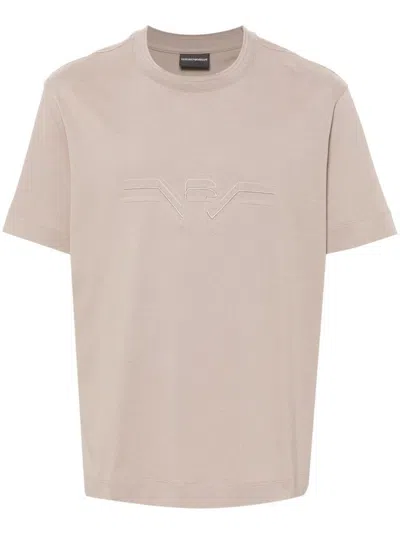 Shop Emporio Armani T-shirts & Tops In Dove Grey