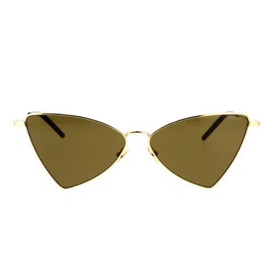 Saint Laurent Eyewear Sunglasses In Gold