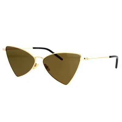 Saint Laurent Eyewear Sunglasses In Gold