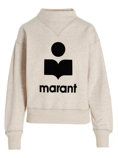 Shop Marant Etoile Moby Sweatshirt In Beige