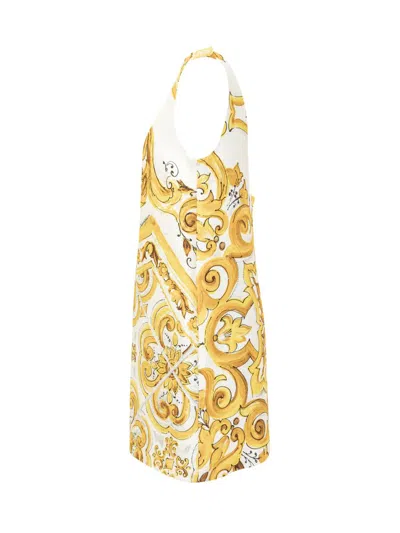 Shop Dolce & Gabbana Dress In Yellow