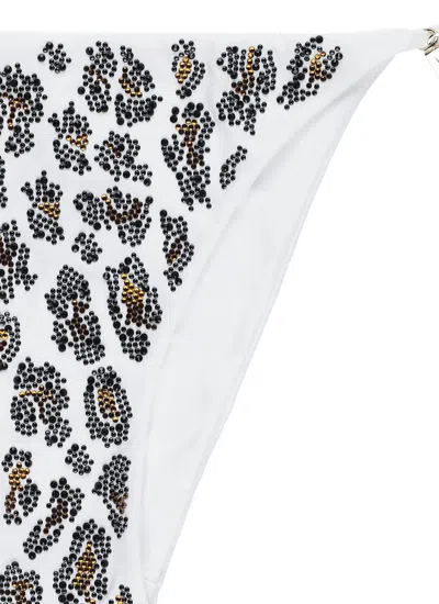 Fisico Cristina Ferrari All-over Strass White Bikini In White