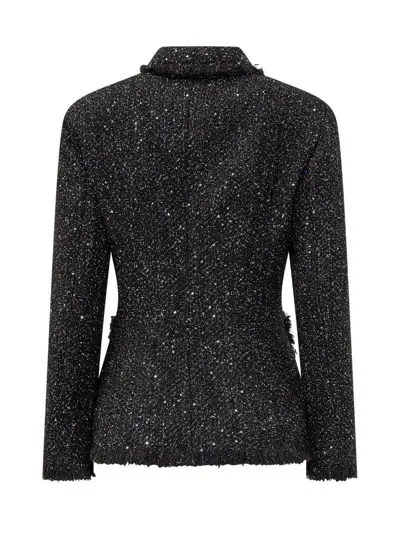 Shop Msgm Blazer In Black