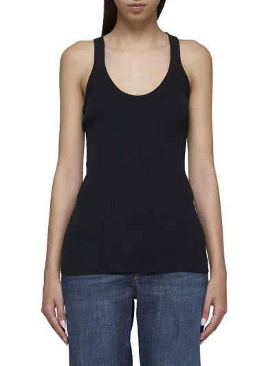 Shop Brunello Cucinelli Cotton Tank Top In Black