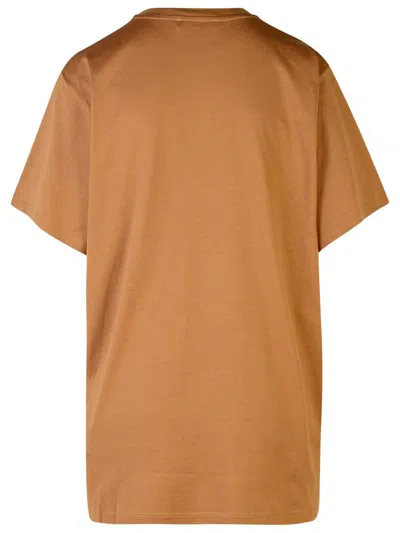 Shop Max Mara Brown Cotton T-shirt