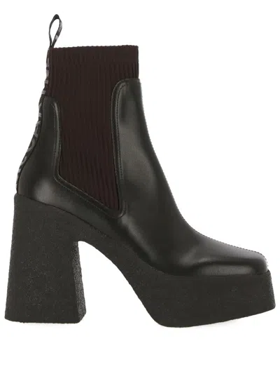 Shop Stella Mccartney Boots In Ebony