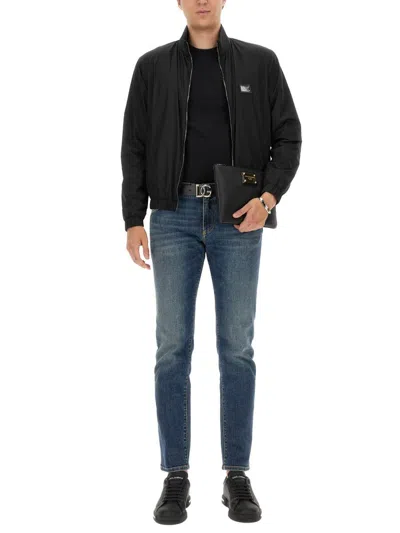 Shop Dolce & Gabbana Slim Fit Jeans In Denim