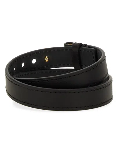 Shop Tom Ford Logo Bracelet In Black