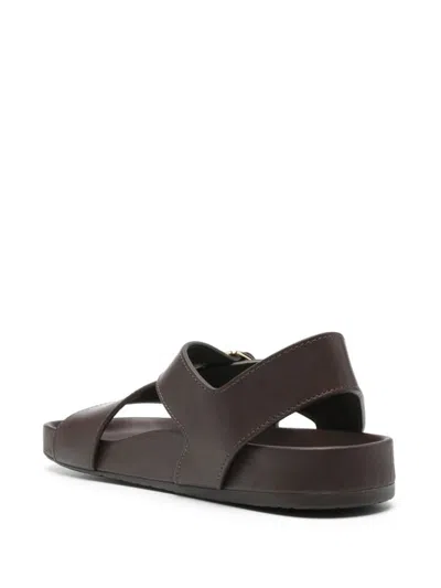 Loewe Ease Sandals For Men In Marrone Scuro