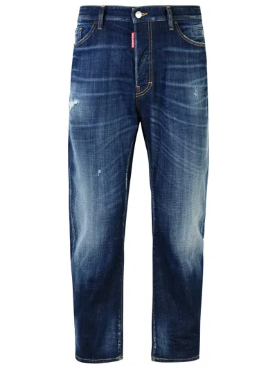 DSQUARED2 DSQUARED2 'BRO' BLUE COTTON JEANS MEN 