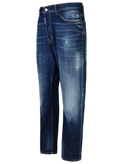 DSQUARED2 DSQUARED2 'BRO' BLUE COTTON JEANS MEN 