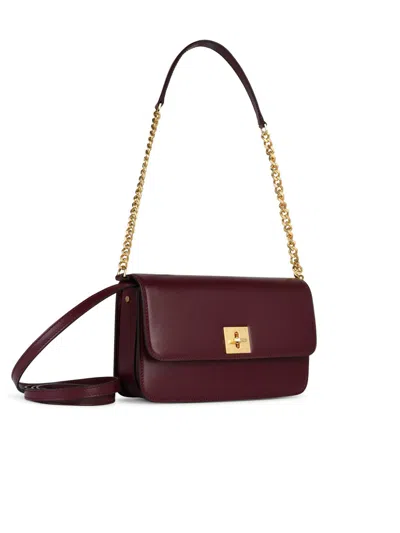 Golden Goose Gioia Burgundy Leather Bag In Multicolor