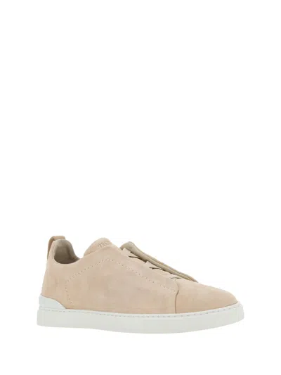 Shop Zegna Men Sneakers In Multicolor