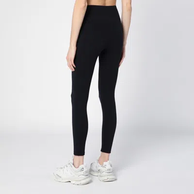 Balenciaga Black Activewear Leggings In Matt Nylon Blend In Black