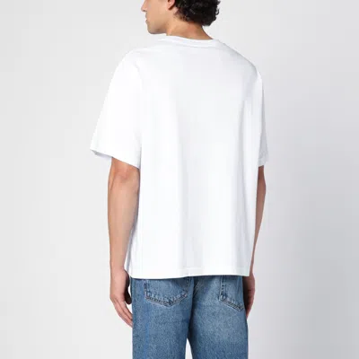 Shop Kenzo White Cotton T-shirt With Logo