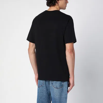 Shop Kenzo Black Cotton T-shirt With Logo