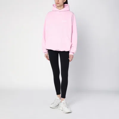 Balenciaga Beverly Hills Embroidered Hoodie In Pink