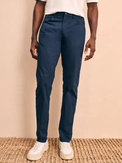 Faherty Movement&trade; 5-pocket Pants (mm Test) In Navy