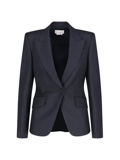 Alexander Mcqueen Jackets In Blue