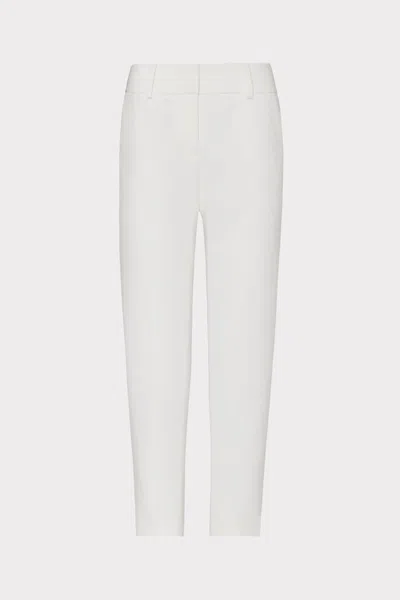 Milly Nicola Cady Pants In Ecru