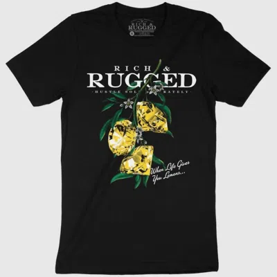 Rich & Rugged Apparel Men's Lemonade T Shirt In Black In Black