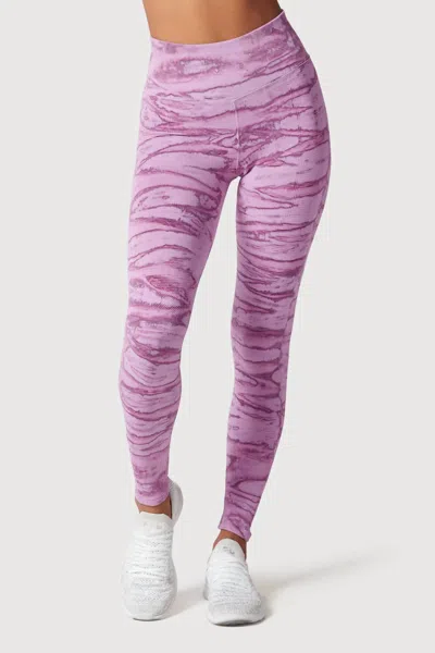 Nux One By One Legging In Purple Ripple In Multi